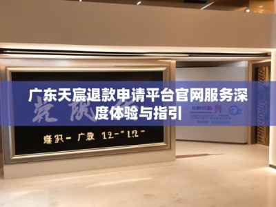 广东天宸退款申请平台官网服务深度体验与指引