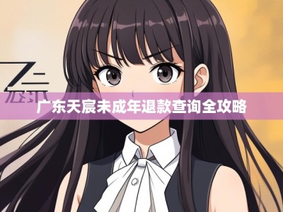 广东天宸未成年退款查询全攻略