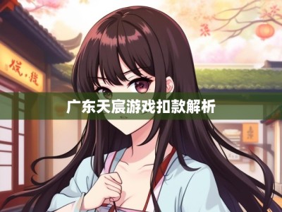 广东天宸游戏扣款解析