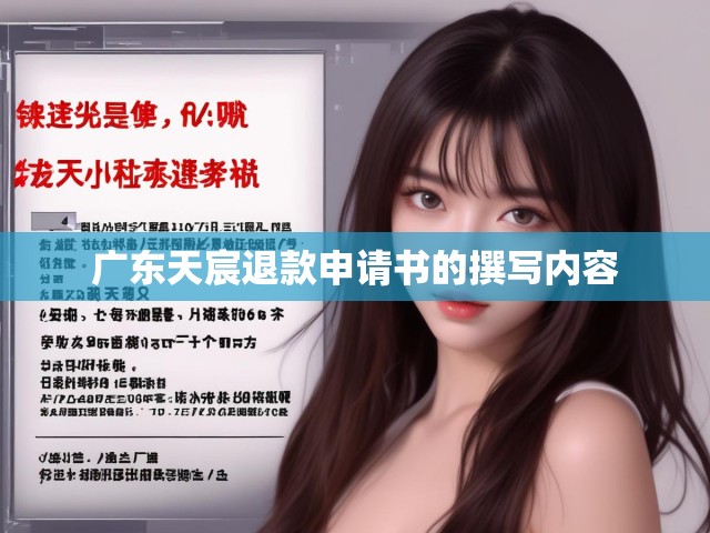 广东天宸退款申请书的撰写内容